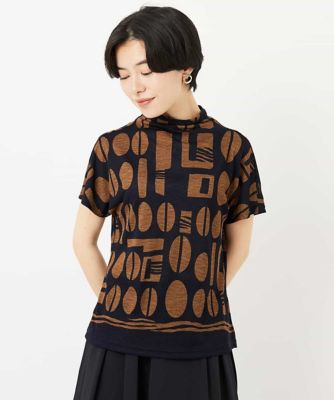 ［日本製］コーヒービーンズプリントカットソー