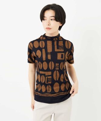 ［日本製］コーヒービーンズプリントカットソー