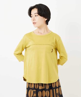 アンチスウェットステッチ刺繍カットソー