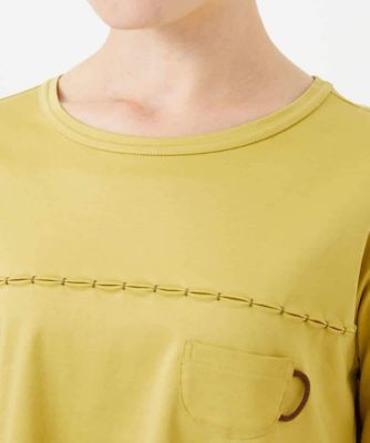 アンチスウェットステッチ刺繍カットソー