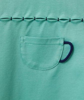 アンチスウェットステッチ刺繍カットソー