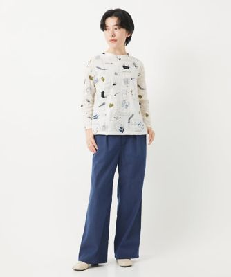 ［日本製］バスルームリップルプリントカットソー