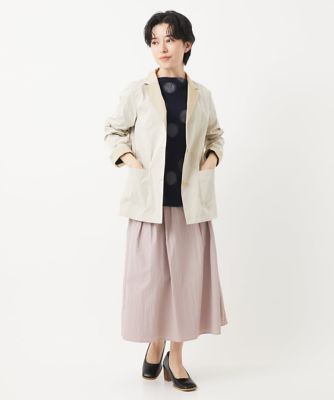 ［日本製］強撚コットンドットジャガードカットソー