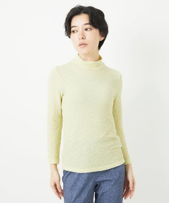 メロンメッシュハイネックプルオーバー