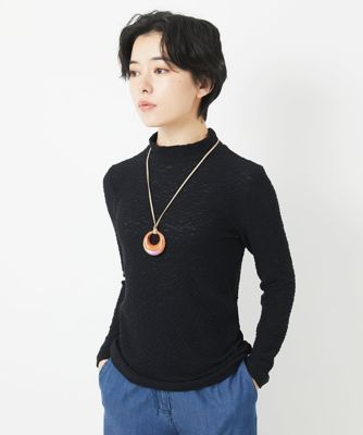 メロンメッシュハイネックプルオーバー