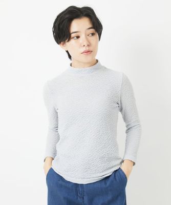 メロンメッシュハイネックプルオーバー