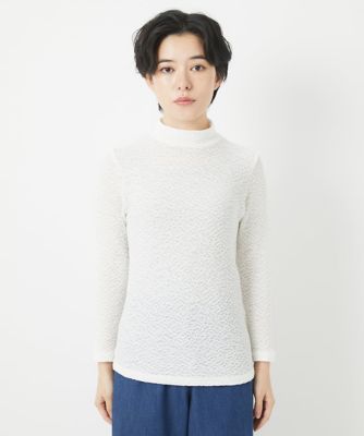 メロンメッシュハイネックプルオーバー