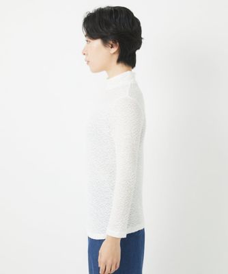 メロンメッシュハイネックプルオーバー
