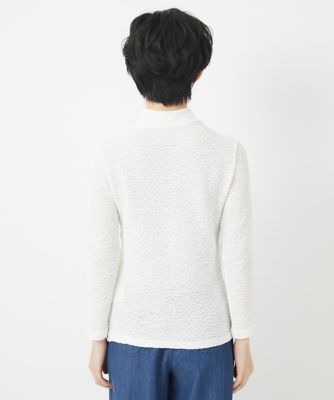 メロンメッシュハイネックプルオーバー