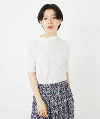 フラワージャガードジャージカットソー