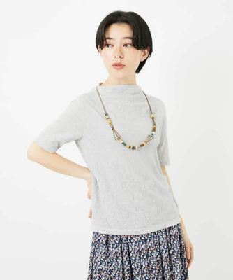 フラワージャガードジャージカットソー