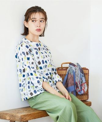 ＜GIANNI LO GIUDICE(Women/小さいサイズ)＞［日本製］マーベラステンジクプリントカットソー