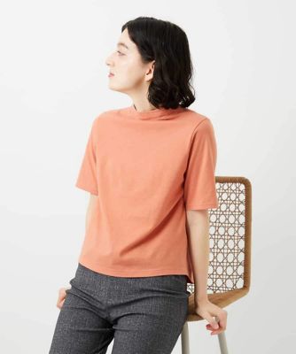 日本製］綿麻ボトルネック天竺カットソー | GIANNI LO GIUDICE(Women