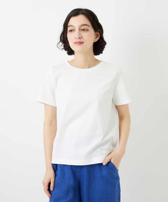 コットンロゴ刺繍Tシャツ | GIANNI LO GIUDICE(Women/小さいサイズ