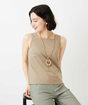 コットンスクエアネックタンクトップ | GIANNI LO GIUDICE(Women