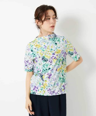 水彩フラワープリントTシャツ | GIANNI LO GIUDICE(Women/小さい