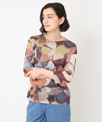 ＜GIANNI LO GIUDICE(Women/小さいサイズ)＞［日本製］オスロフラワーチュールカットソー