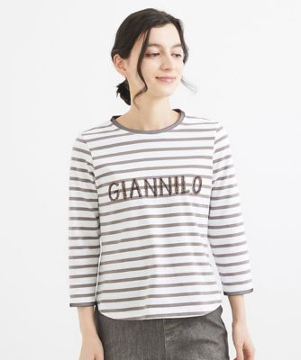 ＜GIANNI LO GIUDICE(Women/小さいサイズ)＞［日本製］エココットンロゴカットソー