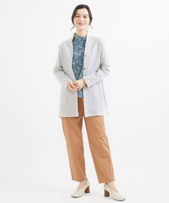 ［日本製］フラワー柄コットンカットソー