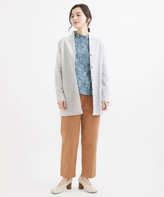 ［日本製］フラワー柄コットンカットソー
