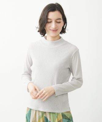 ＜GIANNI LO GIUDICE(Women/小さいサイズ)＞ハイネック９分袖ベーシックカットソー
