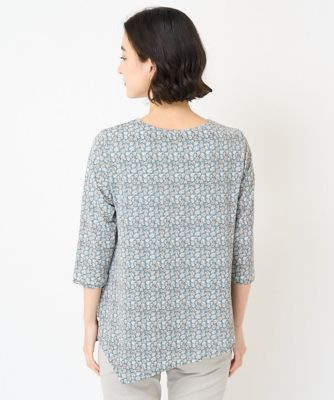 イレギュラーヘムフラワープリントカットソー | GIANNI LO GIUDICE