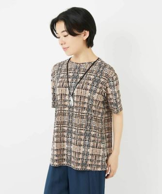 ＜GIANNI LO GIUDICE(Women/小さいサイズ)＞ジオメトリックプリントカットソープルオーバー