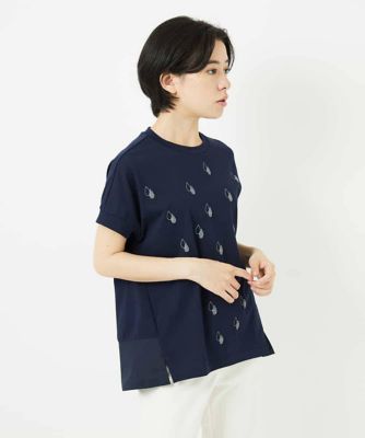 SOÉJU ソージュ オーガニックコットン シアーシャツ BLUE GRAY
