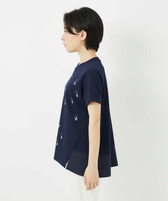 コットン天竺しずくプリントカットソープルオーバー コットン天竺しずくプリントカットソープルオーバー | GIANNI LO