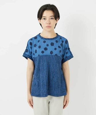 ジャンニ・ロ・ジュディチェ（GIANNI LO GIUDICE）/[日本製]麻混ドットワッシャージャガードカットソー 日本製］麻混ドットワッシャージャガードカットソー | GIANNI LO