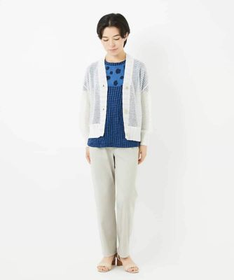 日本製］麻混ドットワッシャージャガードカットソー | GIANNI LO