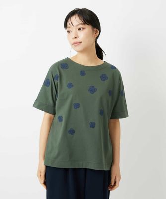 天竺フラワー刺繍カットソー | GIANNI LO GIUDICE(Women/小さいサイズ