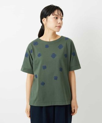 天竺フラワー刺繍カットソー | GIANNI LO GIUDICE(Women/小さいサイズ