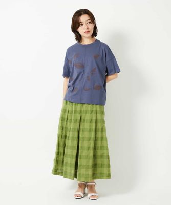 コットン天竺リーフ刺繍カットソー | GIANNI LO GIUDICE(Women/小さい