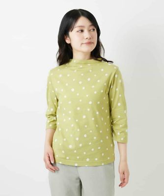ドット柄ボトルネックカットソー | GIANNI LO GIUDICE(Women/小さい