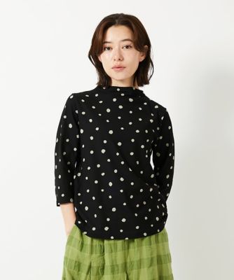 ドット柄ボトルネックカットソー | GIANNI LO GIUDICE(Women/小さい