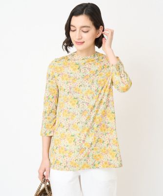 ＬＩＢＥＲＴＹプリント７分袖カットソー（ＧＬＯＲＩＡ　ＦＬＯＷＥＲ）