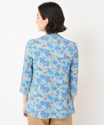 ＬＩＢＥＲＴＹプリント７分袖カットソー（ＧＬＯＲＩＡ　ＦＬＯＷＥＲ）