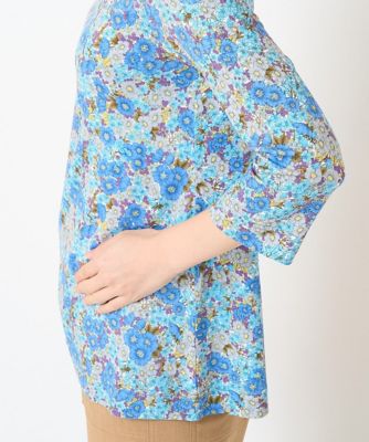 ＬＩＢＥＲＴＹプリント７分袖カットソー（ＧＬＯＲＩＡ　ＦＬＯＷＥＲ）