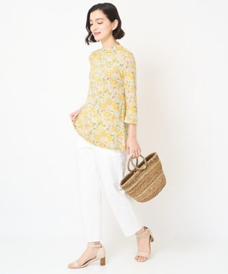 ＬＩＢＥＲＴＹプリント７分袖カットソー（ＧＬＯＲＩＡ　ＦＬＯＷＥＲ）