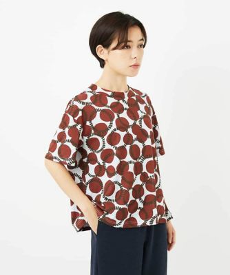 接触冷感・日本製］ドットサークルプリントカットソー | GIANNI LO