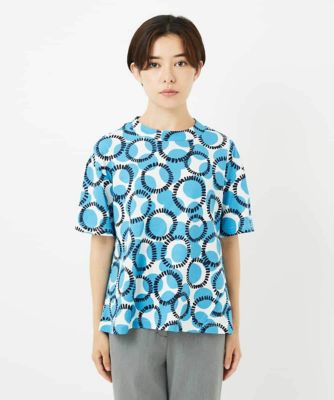 接触冷感・日本製］ドットサークルプリントカットソー | GIANNI LO