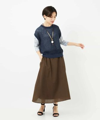 接触冷感］ラインドットプリントカットソー | GIANNI LO GIUDICE(Women