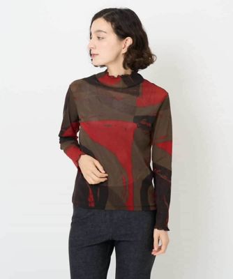 GIANNI LO GIUDICE(Women/小さいサイズ)/ジャンニロジュディチェ [日本製]サモーラチュールビッグサークルカットソー 05レッド系 トップス【三越伊勢丹/公式】