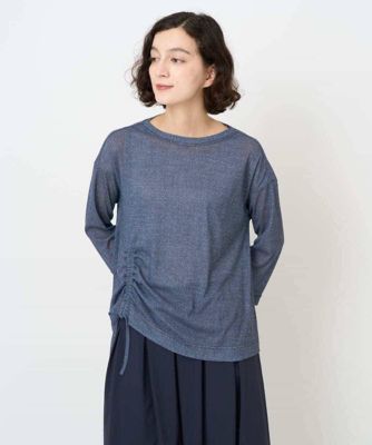 ＜GIANNI LO GIUDICE(Women/小さいサイズ)＞［セットアップ対応］デニムライクプリントプルオーバー