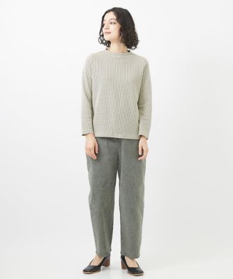 ［日本製］ハニカムジャガードプチハイネックカットソー