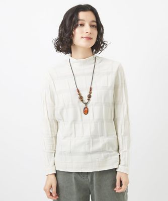 日本製］切替リンクスジャガード9分袖カットソー | GIANNI LO GIUDICE