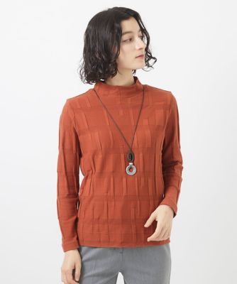 日本製］切替リンクスジャガード9分袖カットソー | GIANNI LO GIUDICE