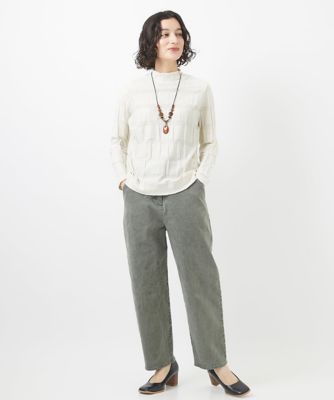 ジャンニ・ロ・ジュディチェ（GIANNI LO GIUDICE）/[日本製]切替リンクスジャガード9分袖カットソー 日本製］切替リンクスジャガード9分袖カットソー | GIANNI LO GIUDICE