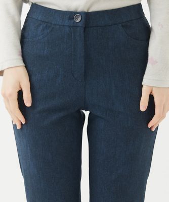 ［日本製］ハイテンション裏起毛デニムプリントパンツ